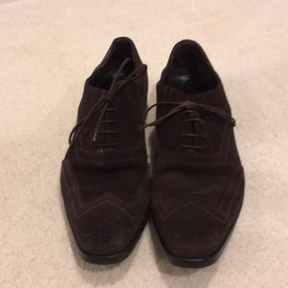 Men’s chocolate suede Prada loafers 8.5 - Picture 2 of 8